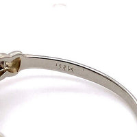 18k White and Rose Gold Vintage Genuine Natural Diamond Ring (#J5609)