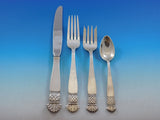 Grenada Old Newbury Crafters Sterling Silver Flatware Set Service 67 pcs Dinner