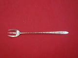 Lap Over Edge Acid Etched by Tiffany Sterling Silver Cocktail Fork Leaves 5 1/2"