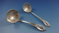 Rose Point by Wallace Sterling Silver Flatware Set For 8 Service 56 Pieces