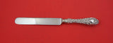 Rose by Stieff Sterling Silver Dinner Knife blunt SP blade w/ cartouche 9 5/8"