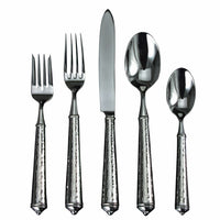 Leopardo by Ricci Stainless Steel Flatware Set for 4 Service 20 Pieces - New