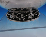 DGH Goldsmith Danish Sterling Silver Tea Set 4pc Handwrought Grape Motif (#4734)