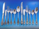 Harlequin Mixed Sterling Silver Flatware Set 12 Service 72 Pieces Dinner