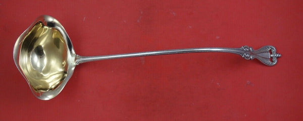 Old Colonial by Towle Sterling Silver Punch Ladle gold wash  12 3/4"