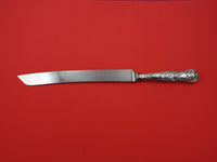 English Estate Sterling Silver Wedding Cake Knife Shell Queens Handle Orig 12.5"