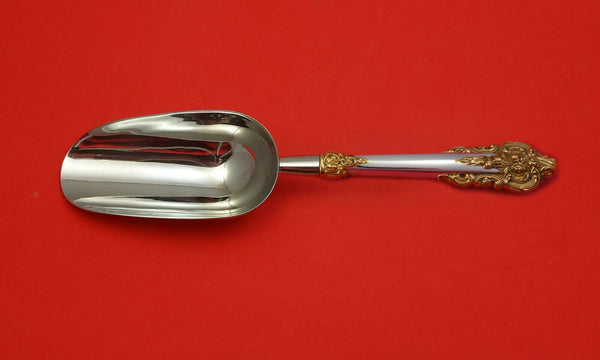 Grande Baroque Gold Accents by Wallace Sterling Silver Ice Scoop HH WS Custom