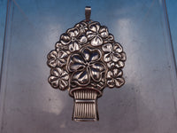 Reed & Barton Sterling Silver Whistle Pendant 4-Leaf Clover Good Luck (#6934)