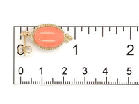 14k Yellow Gold Natural Coral Drop Earrings 11.53ct Total Weight (#J7293)