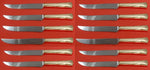 Greenbrier by Gorham Sterling Silver Steak Knife Custom Set 12 pcs 8 1/2"