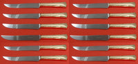 Greenbrier by Gorham Sterling Silver Steak Knife Custom Set 12 pcs 8 1/2"
