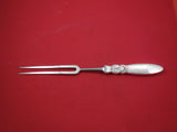 Cactus by Georg Jensen Sterling Silver Roast Carving Fork straight tines 12 1/4"