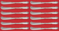 Madeira by Towle Sterling Silver Butter Spreader flat handle Set 12 pcs 5 3/4"