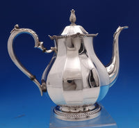 Kenilworth by International Sterling Silver Tea Set 4pc with SP Tray (#8558)