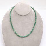 5mm Strand of Patagonia Genuine Natural Turquoise Beads Necklace 19" (#J6759)