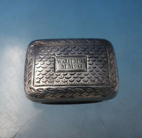 John Shaw English Georgian Sterling Silver Vinaigrette GW Pierced Flowers #5683