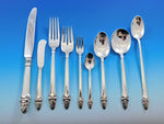 Sovereign Old by Gorham Sterling Silver Flatware Set 8 Service 81 pieces Acorn