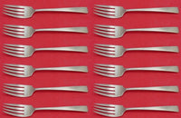 Craftsman by Towle Sterling Silver Salad Fork Set 12 pieces 6 1/2"