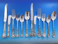 Harlequin Mixed Sterling Silver Flatware Set 12 Service 72 Pieces Dinner