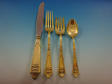 Lansdowne Gold by Gorham Sterling Silver Flatware Service 8 Set Vermeil 32 Pcs