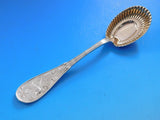 Japanese by Tiffany and Co Sterling Silver Ice Cream Spoon Rose GW Fluted 5 3/4"