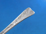 Lap Over Acid Etched by Tiffany Sterling Silver Teaspoon Spider Web Ladybug 6"