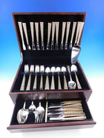 Golden Tradewinds by International Sterling Silver Flatware Set 91 pcs Bamboo