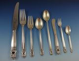 Royal Danish by International Sterling Silver Dinner Flatware For 8 Set 67 Pcs