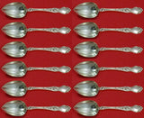 Violet by Wallace Sterling Grapefruit Spoon Custom Set 12 pcs Fluted 6"