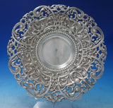 Brunswick French .950 Silver Wine Coaster Pair Wide Pierced Border 9" (#5474)
