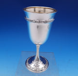 Meadow Rose by Wallace Sterling Silver Water Goblet GW #B323 7" x 3 1/4" (#8101)