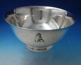 Paul Revere by Gebelein Sterling Silver Punch Bowl Hand Hammered Bear (#5528)