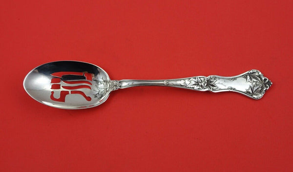 Edgewood by International Sterling Silver Pierced Serving Spoon 8" original