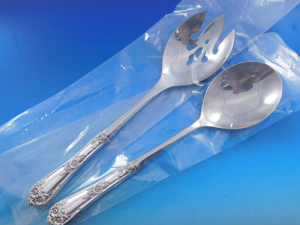 Wellesley by International Sterling Silver Salad Serving Set HH WS Custom 11"