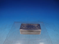 Wood and Hughes Coin Silver Box Engine Turned Engraved 2 1/2" x 1 1/2" (#6581)