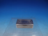 Wood and Hughes Coin Silver Box Engine Turned Engraved 2 1/2" x 1 1/2" (#6581)