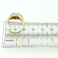 14k Yellow and Rose Gold Genuine Natural Diamond Ring (#J4486)