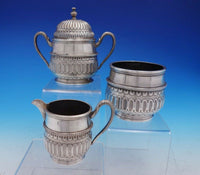 Mendoza Mexican Mexico Sterling Silver Tea Set 3pc Sugar Creamer Waste (#4558)