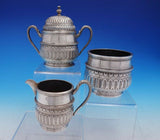 Mendoza Mexican Mexico Sterling Silver Tea Set 3pc Sugar Creamer Waste (#4558)