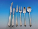 Satin Beauty by Oneida Sterling Silver Flatware Set for 8 Service 55 pieces