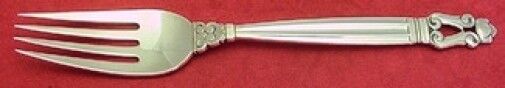 Acorn by Georg Jensen Sterling Silver Dinner Fork 7 1/2" Flatware Danish