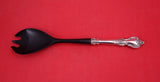 Delacourt by Lunt Sterling Silver Salad Serving Fork w/ black plastic 11"
