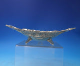 Silver on Copper Candy Dish Square with Handles Fancy Roses 5 3/4" (#6487)