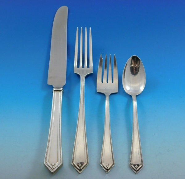 Richmond by Alvin Sterling Silver Flatware Set 12 Service 53 pcs Dinner Scarce