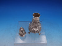 Repousse by Ritter & Sullivan Sterling Silver Salt & Pepper Shakers Pair (#7081)