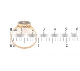 10k Yellow Gold Men's Ring Enamel Cross Deer / Elk Size 11.5 Jewelry (#J6641)