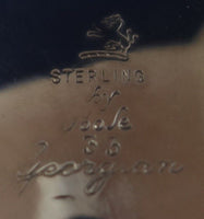 Georgian by Poole Sterling Silver Sugar & Creamer w/Applied Lion Head Feet #2026