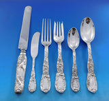 Chrysanthemum Tiffany Sterling Silver Flatware Set for 12 Service 75 pieces