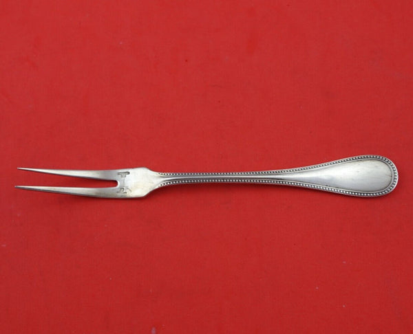 Perles by Christofle Silverplate Cold Cut Fork 2-Tine 6 3/4" Serving Heirloom