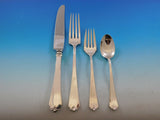 Lotus by Watson-Wallace Sterling Silver Flatware Service Set 88 pieces Dinner